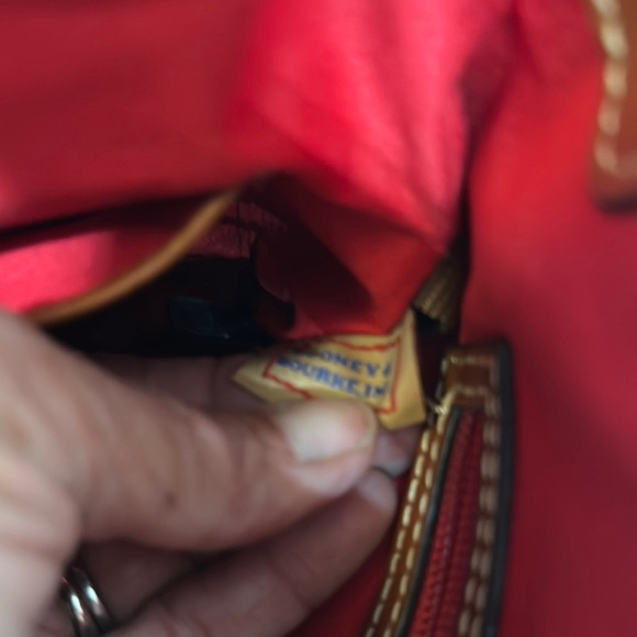 Dooney & Bourke Green and Brown Shoulder Bag with Leather Accents - Picture 16 of 16